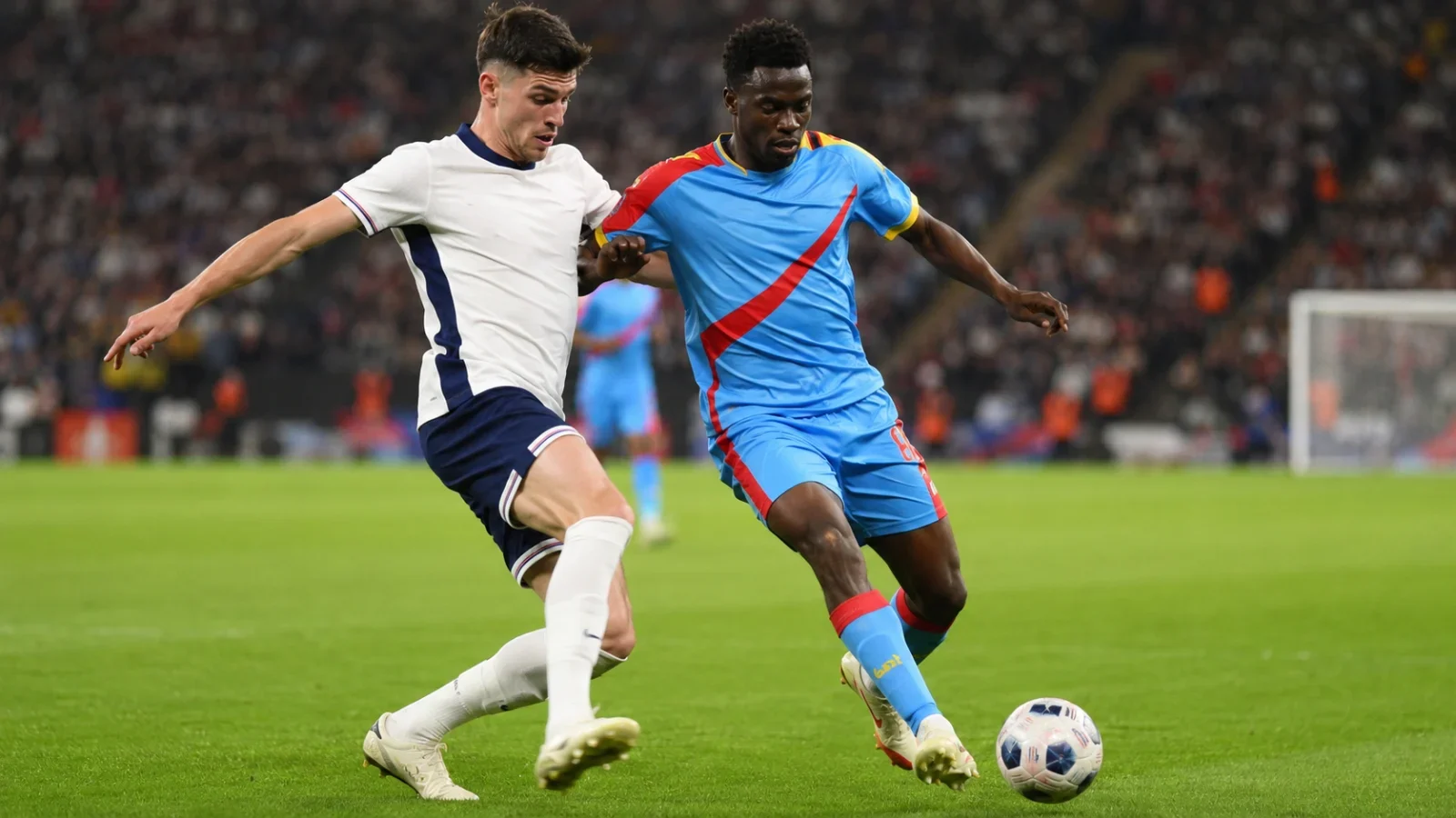 Angleterre RD Congo duel de match entre les deux sélections