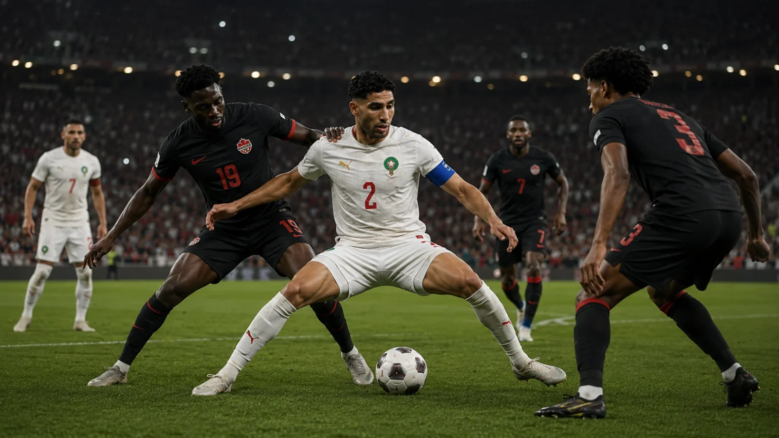 Canada Maroc action de jeu dans le résumé du match