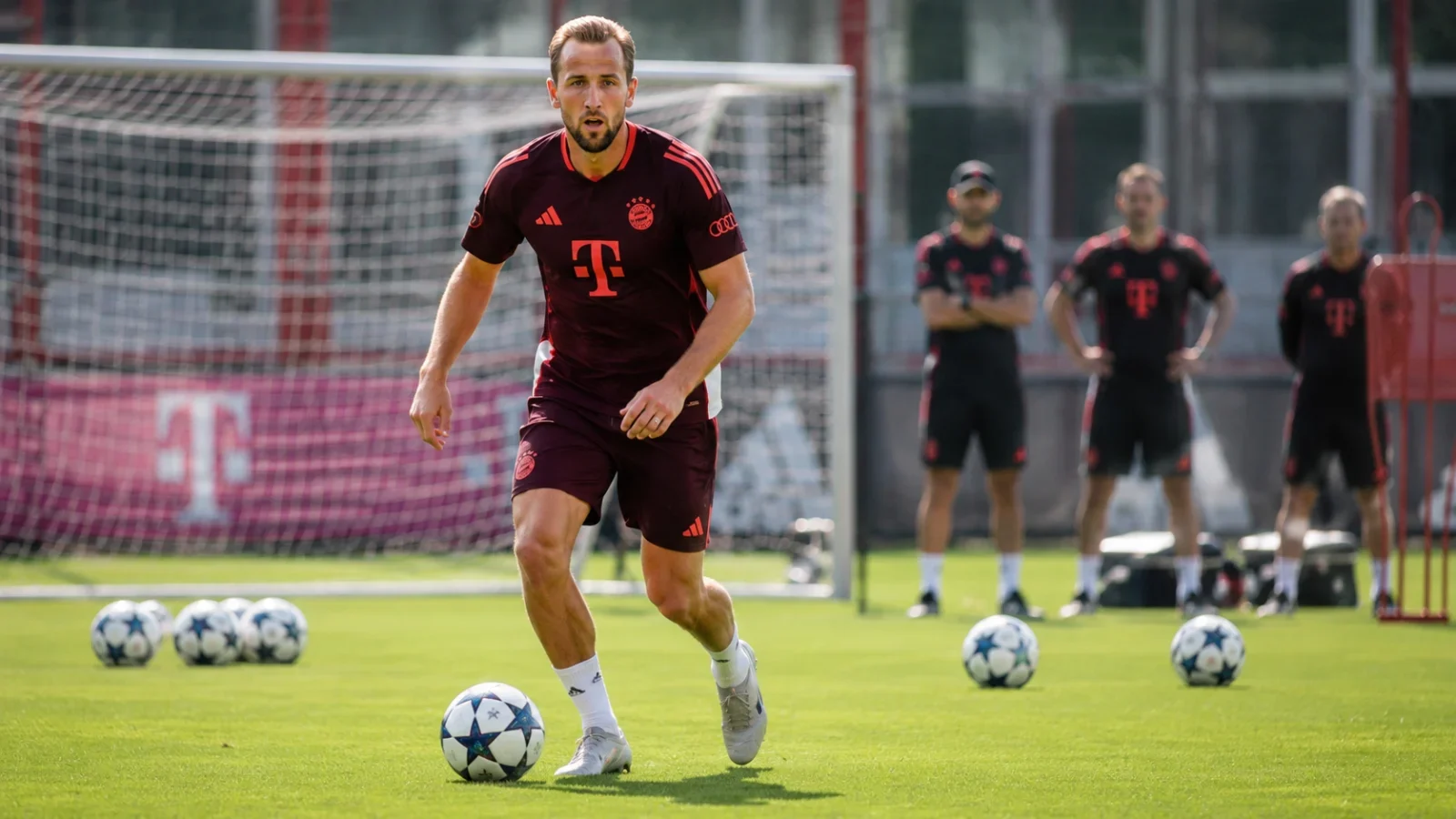 Harry Kane reçoit le trophée après une saison de buteur au Bayern