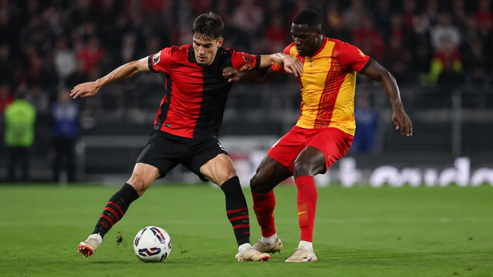 Stade Rennais Le Mans duel de jeu pendant le match