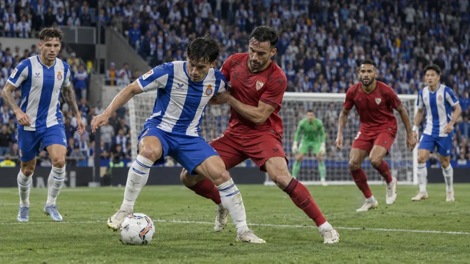 Espanyol Sevilla duel de Liga avant l'égalisation tardive