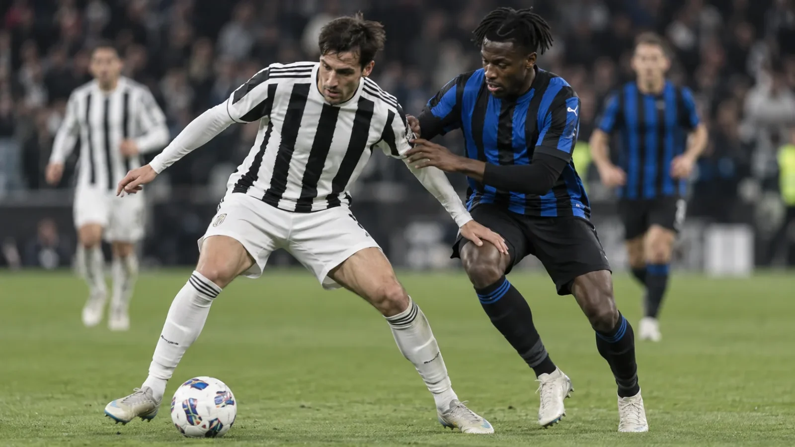 Juventus Atalanta : duel au milieu de terrain entre la Juventus FC et l’Atalanta BC