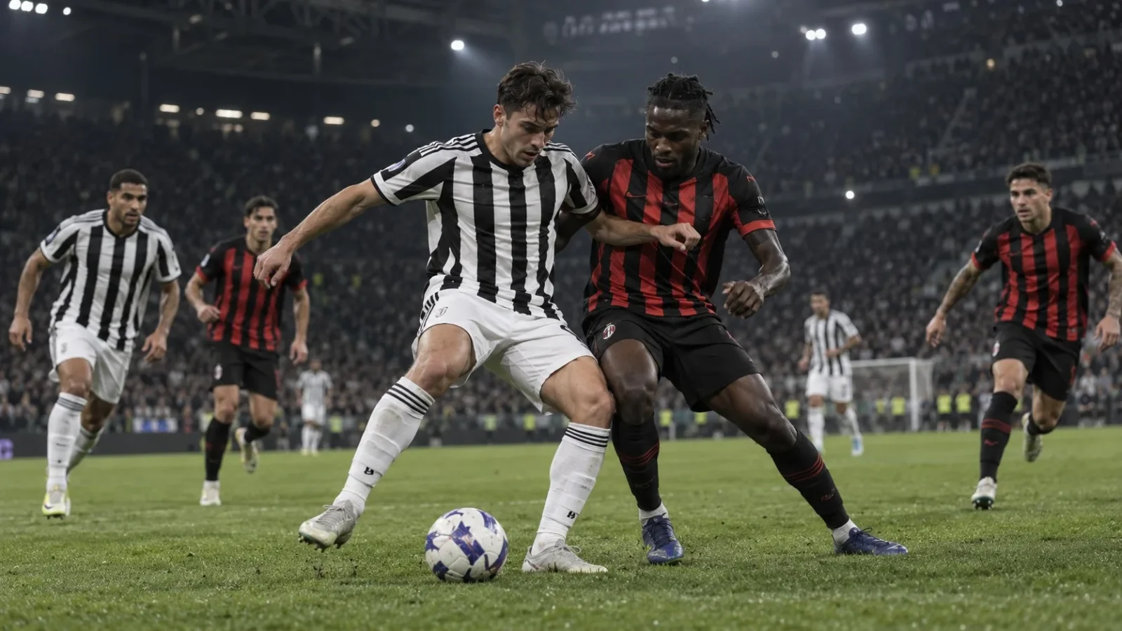 Juventus Milan duel de match en Serie A