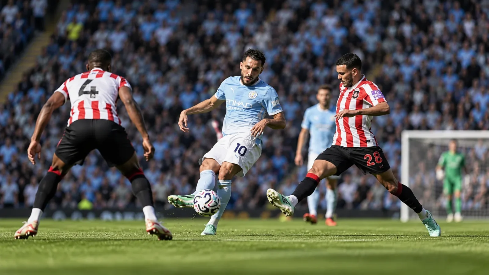Manchester City Sunderland action de match en Premier League entre City et Sunderland