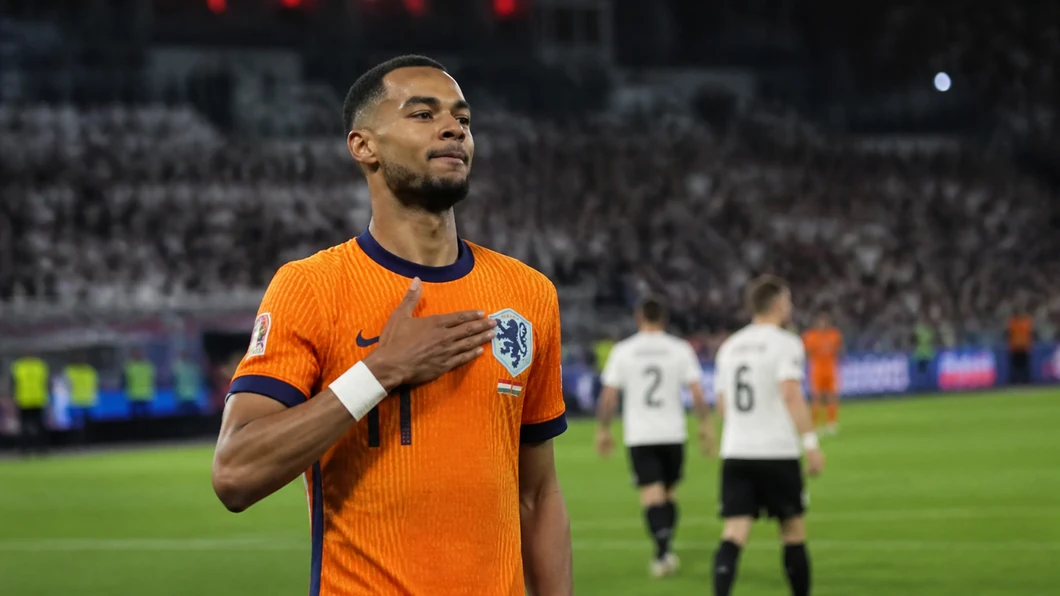 Cody Gakpo célèbre son égalisation à la 90e minute contre l’Allemagne