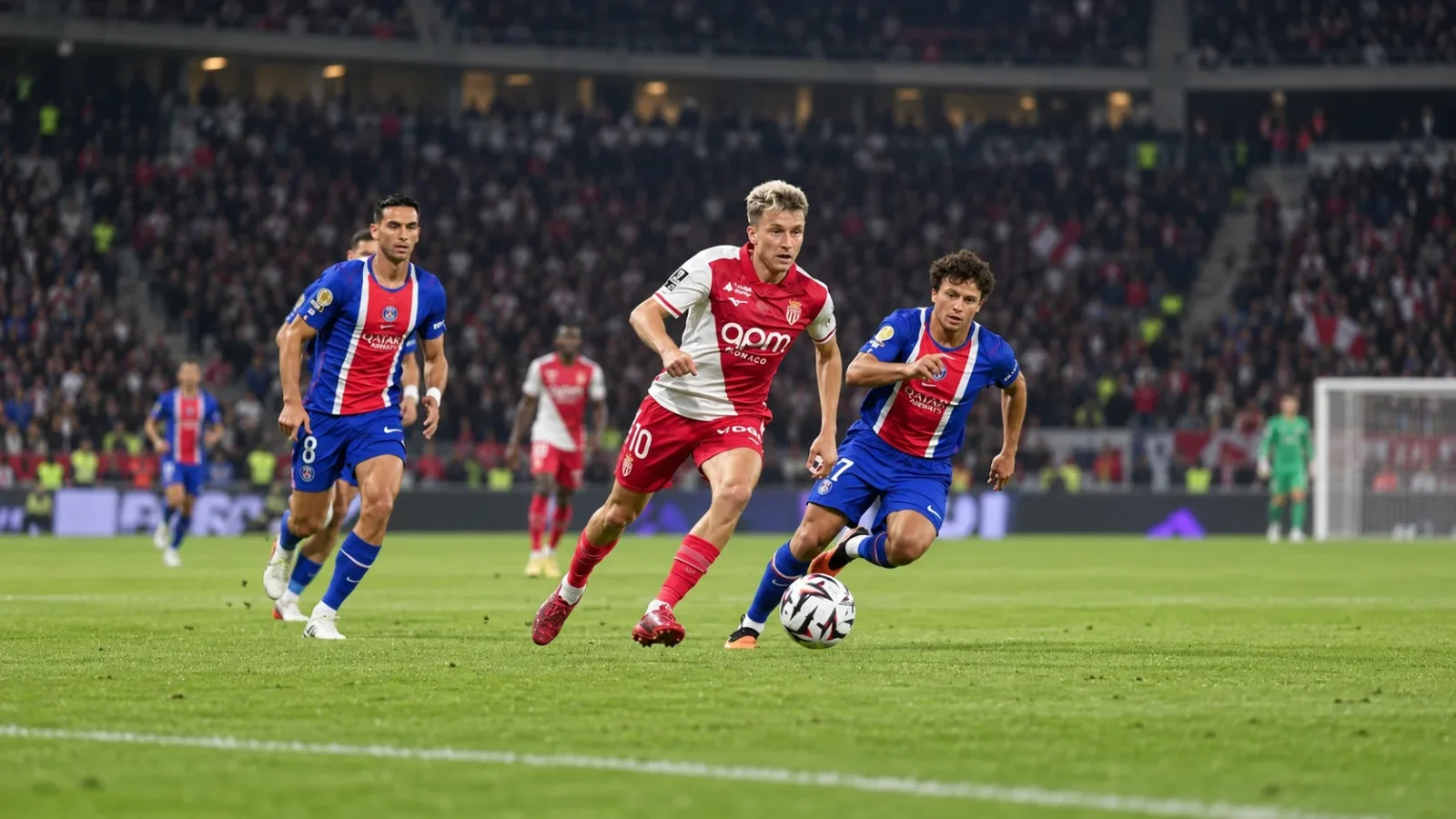 Paris Saint-Germain Monaco duel de Ligue 1 entre joueurs parisiens et monégasques