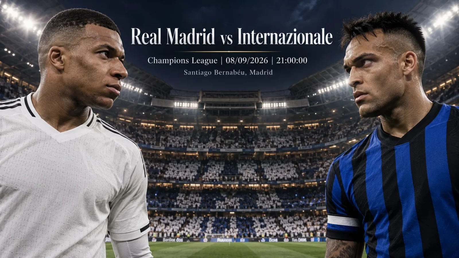 Real Madrid Internazionale pronostic ambiance d'avant-match au Santiago Bernabéu