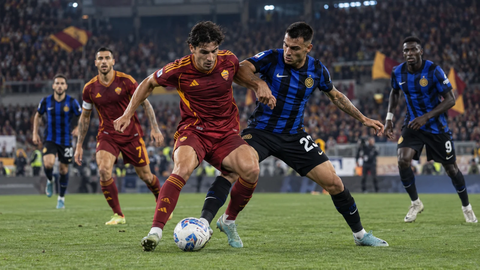 Roma Internazionale Milano : l'Inter revient à 2-2