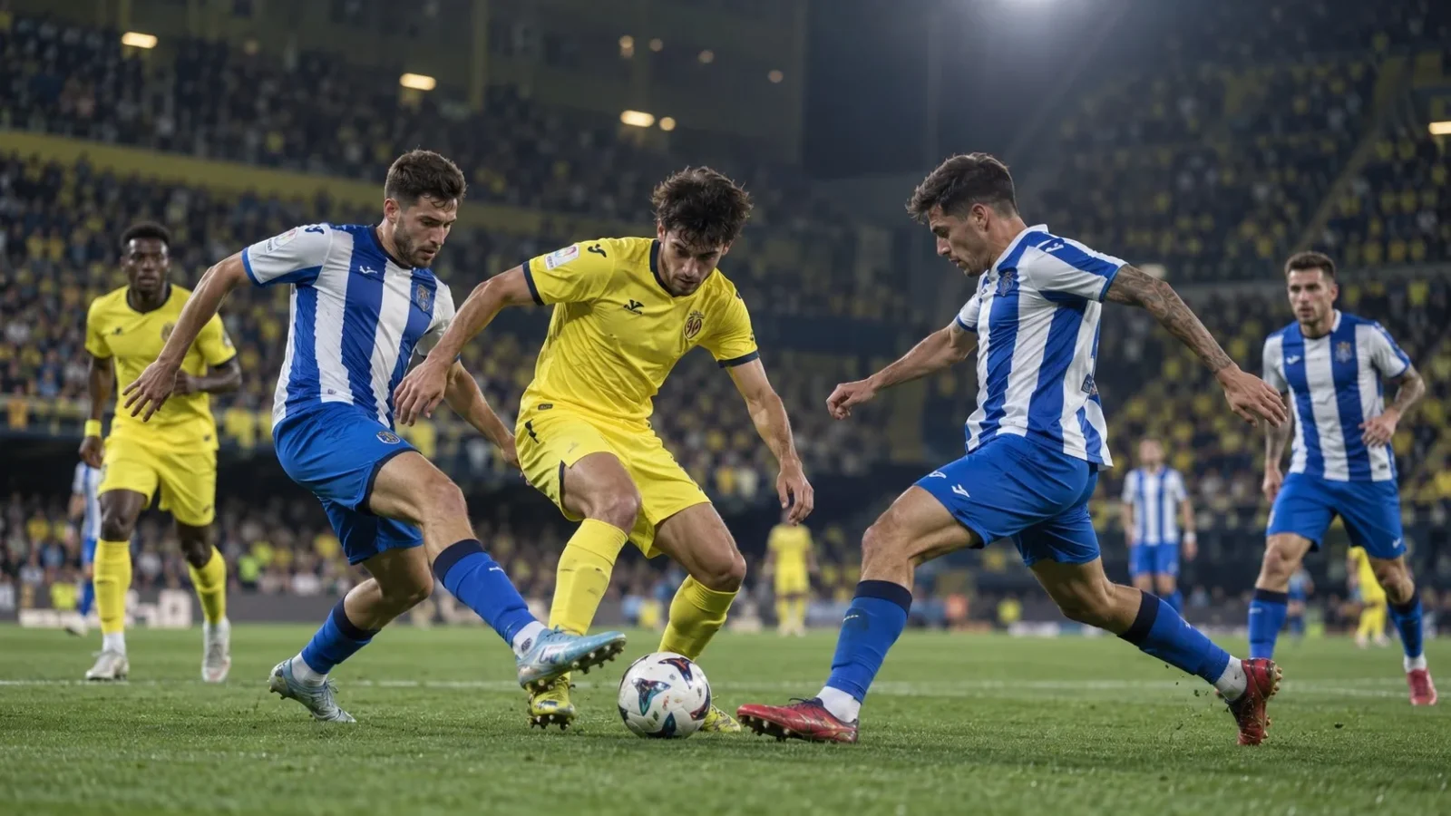 Villarreal Deportivo - phase de jeu en Liga lors du résumé du match