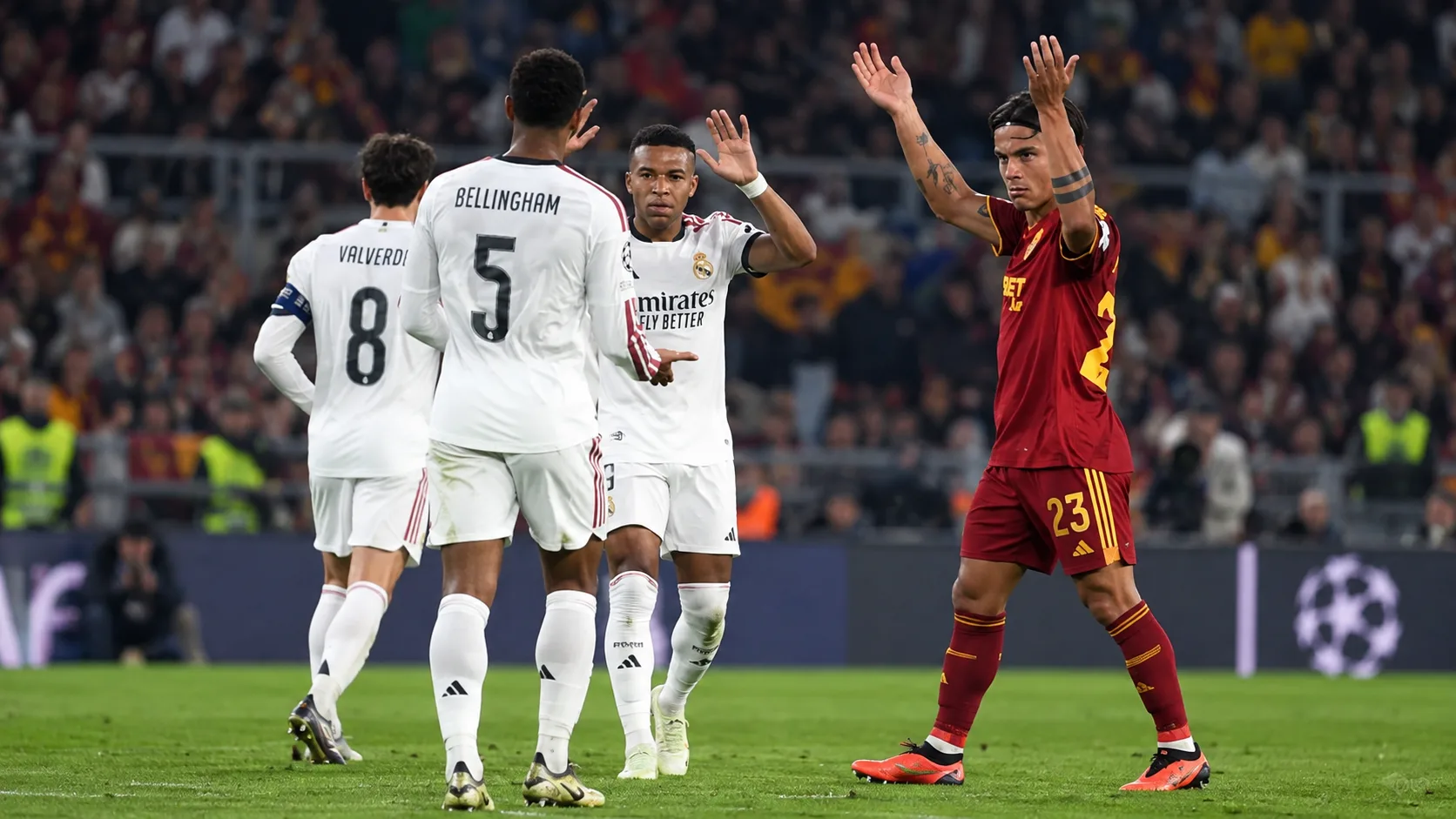 La Roma mène 3-1, le Real Madrid CF l’emporte 4-3