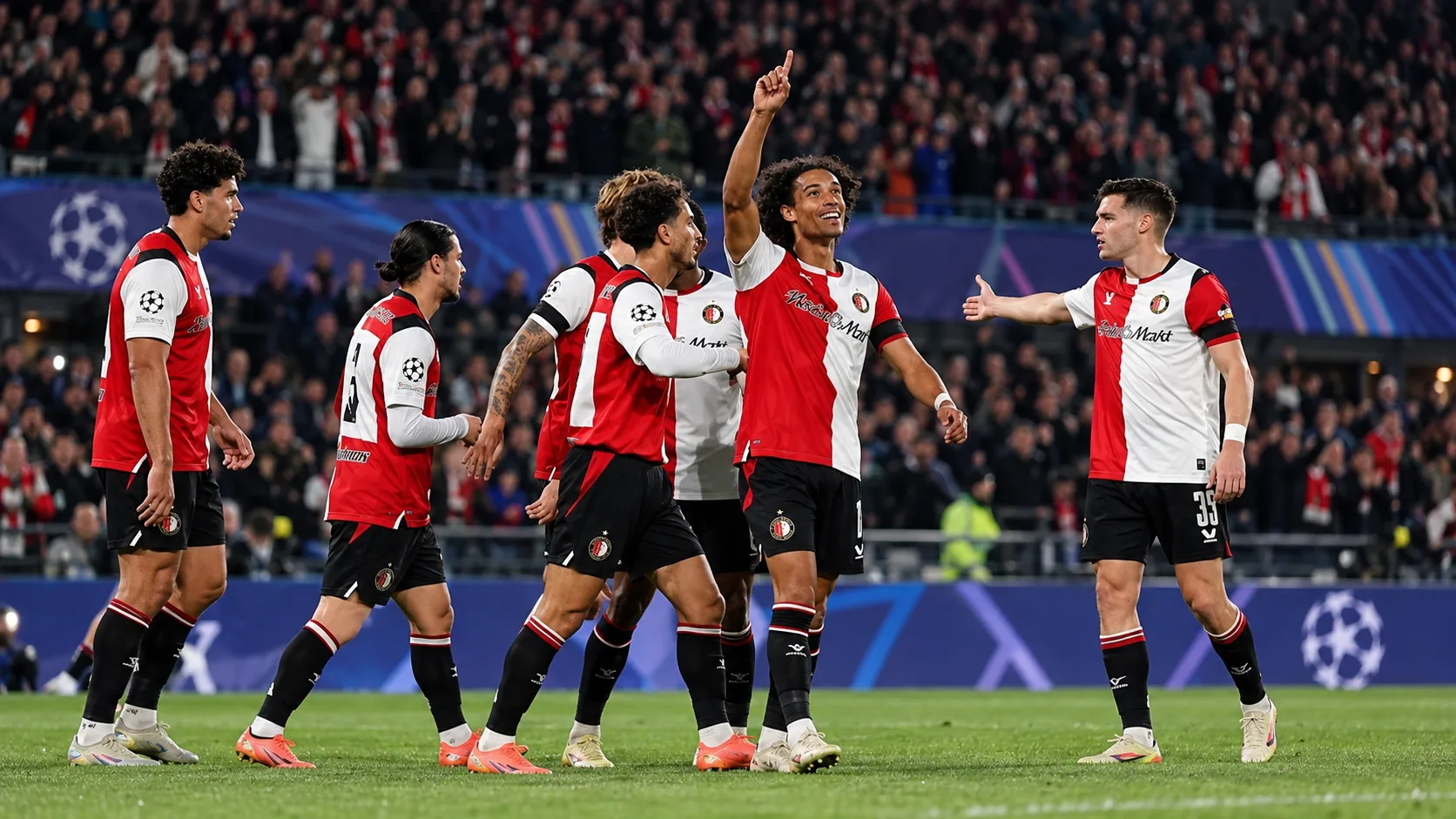 Cinq buts, deux réponses : Feyenoord prend le dessus sur Como