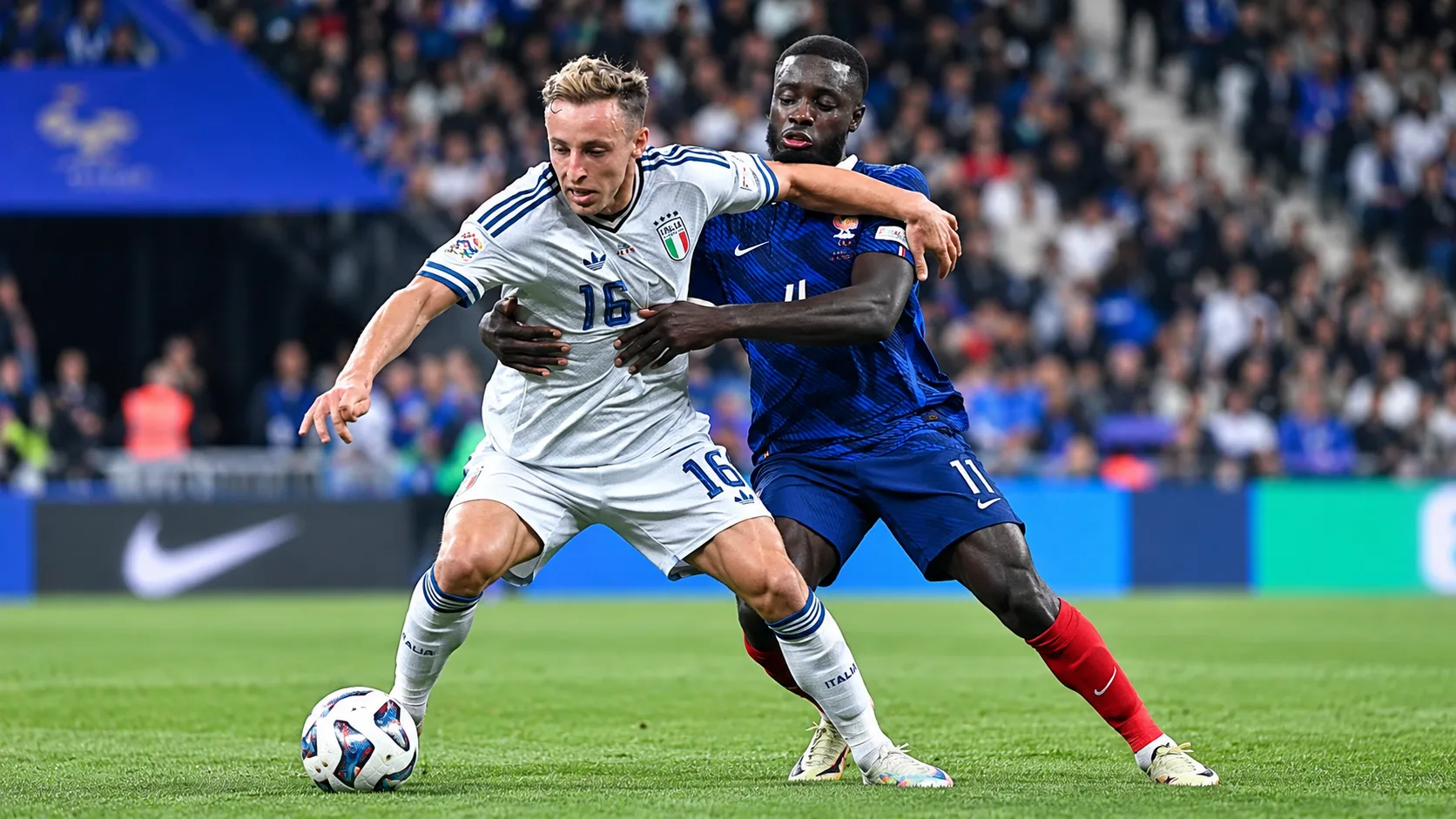 France Italy : Olise et Bastoni se répondent dans un nul 1-1